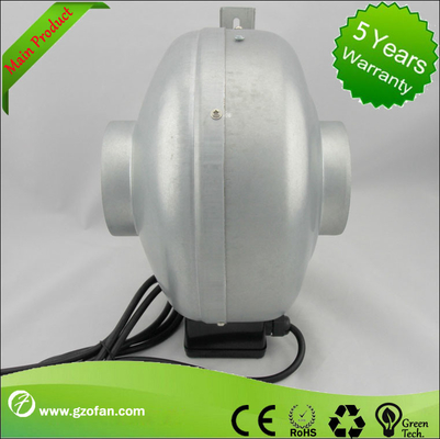 6 Inch Quiet Low Noise Air Circular Duct Fan Easy To Install Galvanized Steel Plate